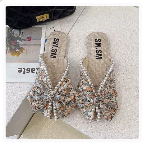 Soft-soled small floral sandals (orange premium upgrade/35-40 yards) (contact customer service to confirm the shipping size after placing an order)】