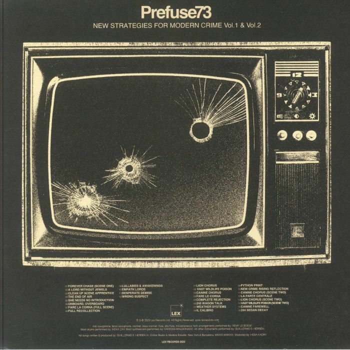 Prefuse 73《New Strategies For Modern Crime Vol 1 & Vol 2》（紅膠2LP）