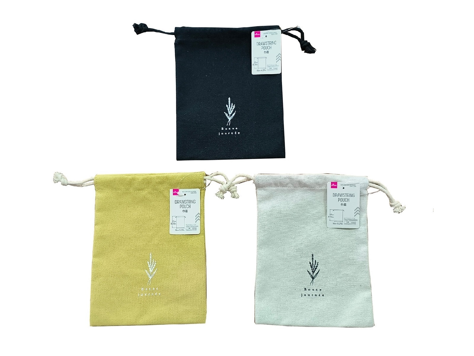 束口袋/Bonne journée 16x21cm