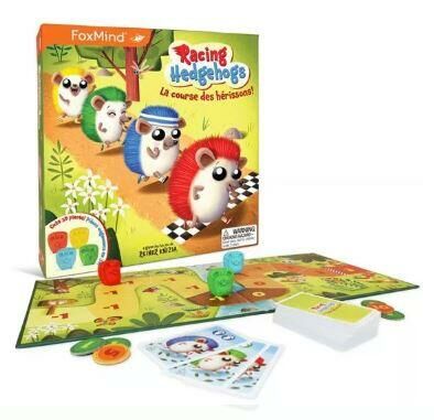 刺蝟跑跑 Racing Hedgehogs 附中文說明書 6歲以上 兒童桌遊