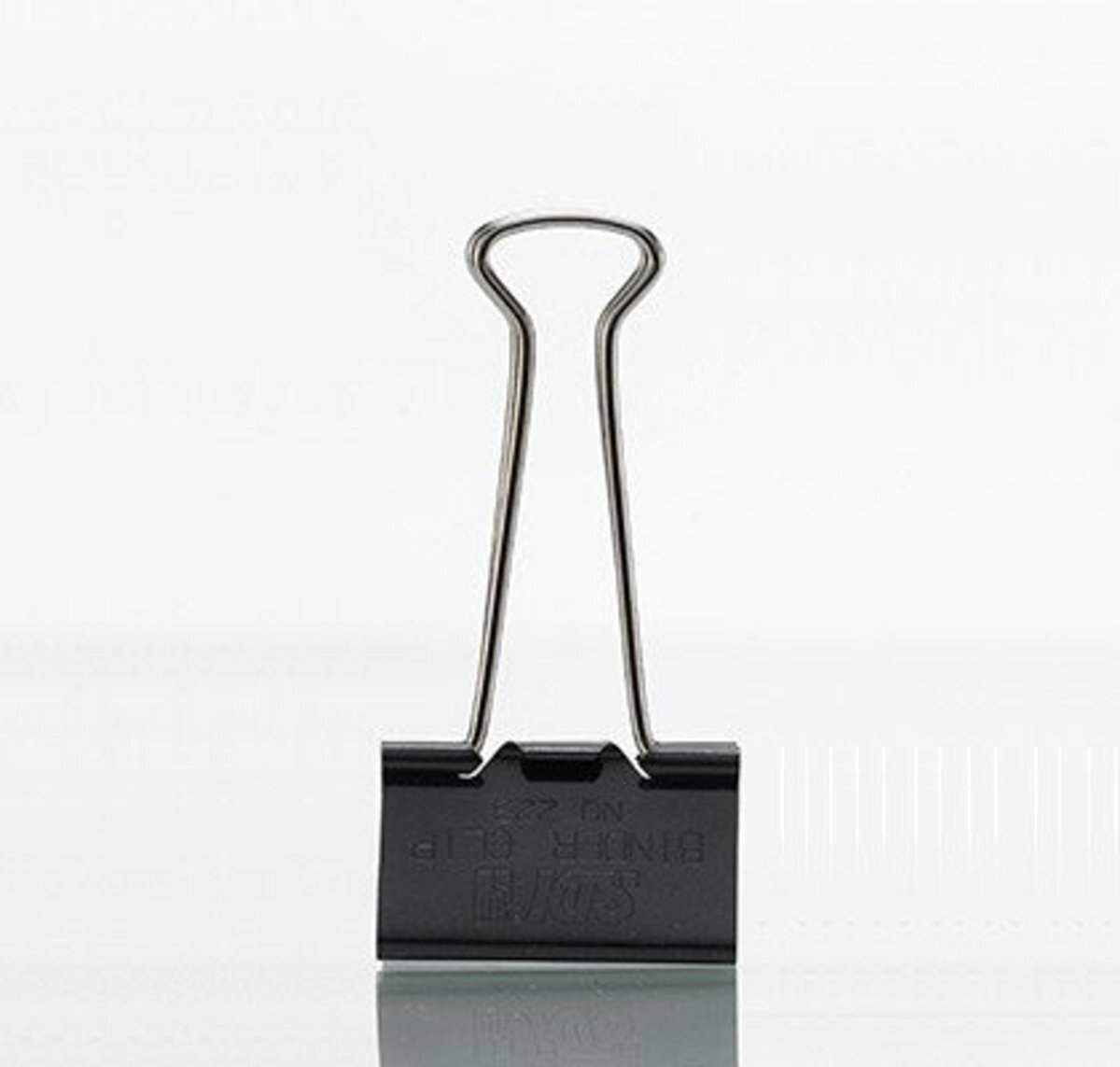 SDI - 台灣手牌 1-5/8寸黑色長尾夾 (12個裝) #0223