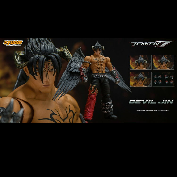 Storm collectibles : 1/12 鐵拳 7 - 邪惡風間仁 (盒殘)