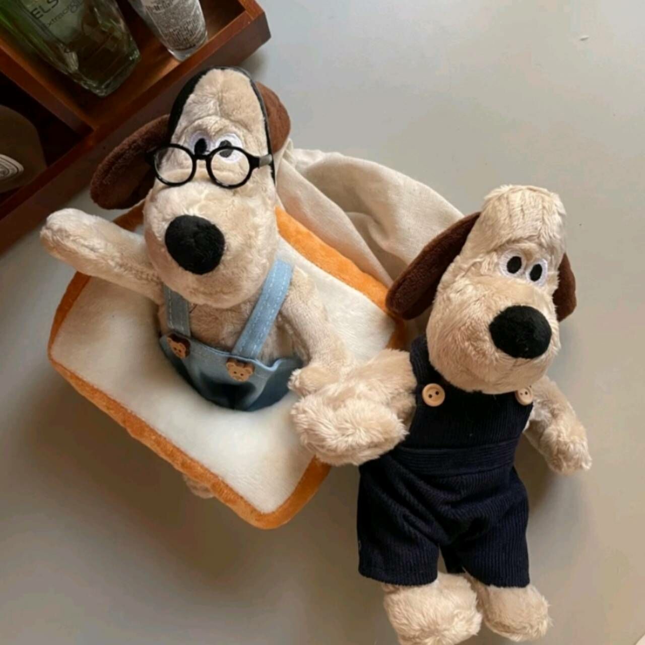 《71544》阿高掌門狗(吊帶褲)(麵包)23cm