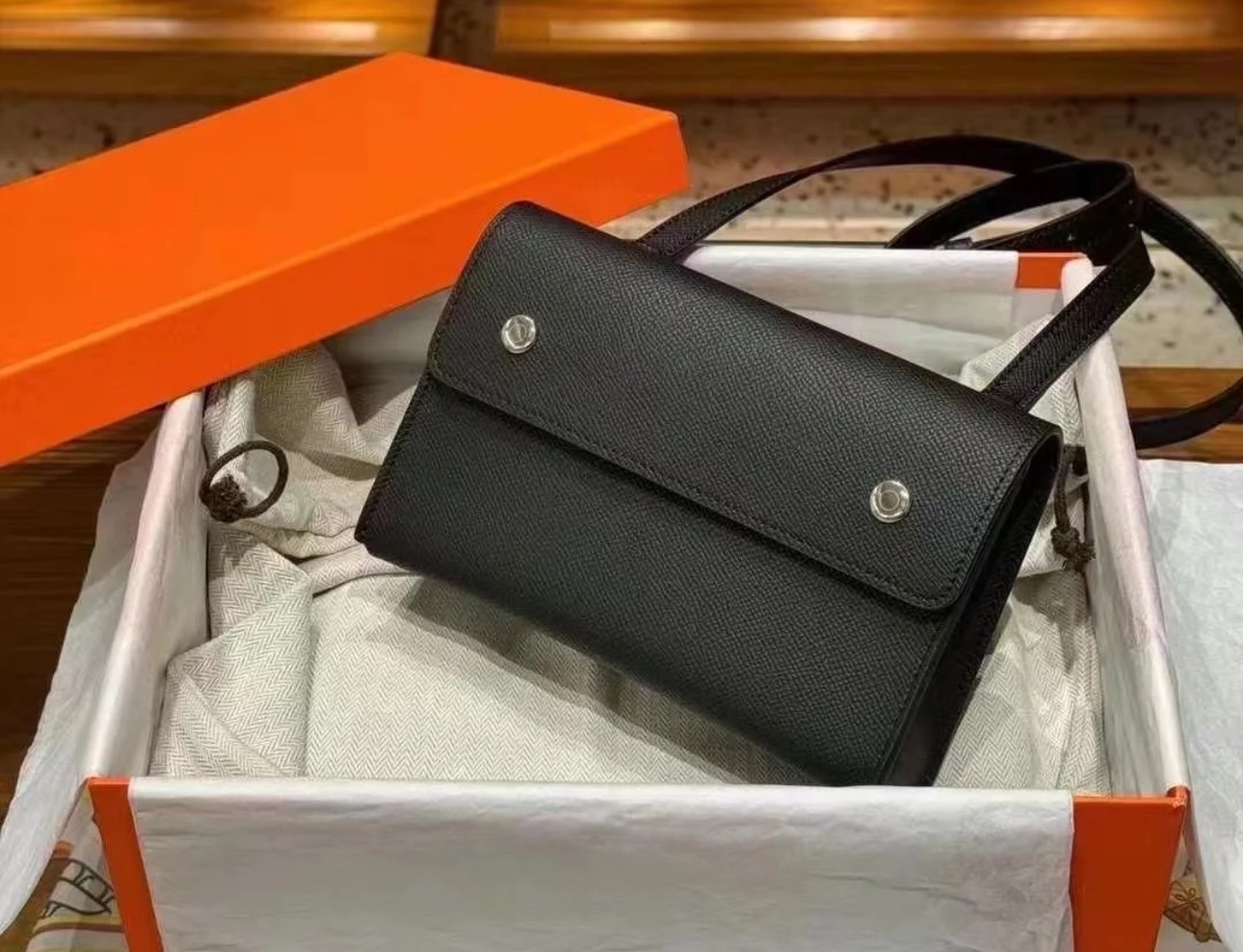 Hermes Snap Wallet 黑銀