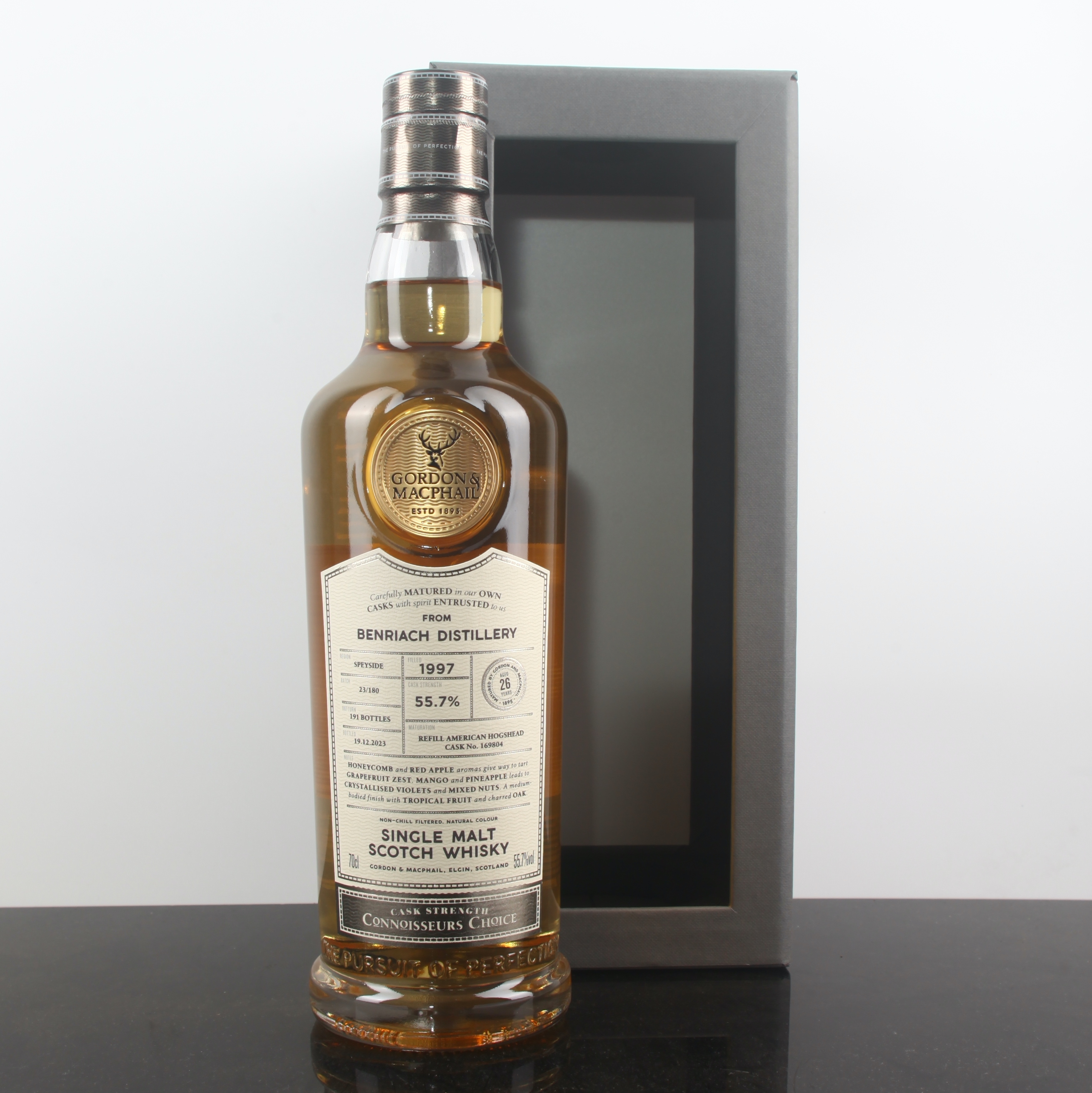 Gordon & Macphail Benriach 1997 26YO Refill American Hogshead #169804 55.7%