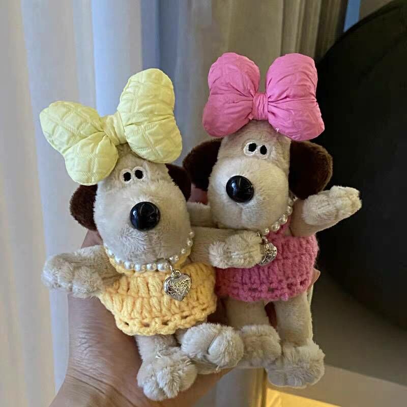 《71566》珍珠愛心項鍊毛衣款蝴蝶結掌門狗阿高