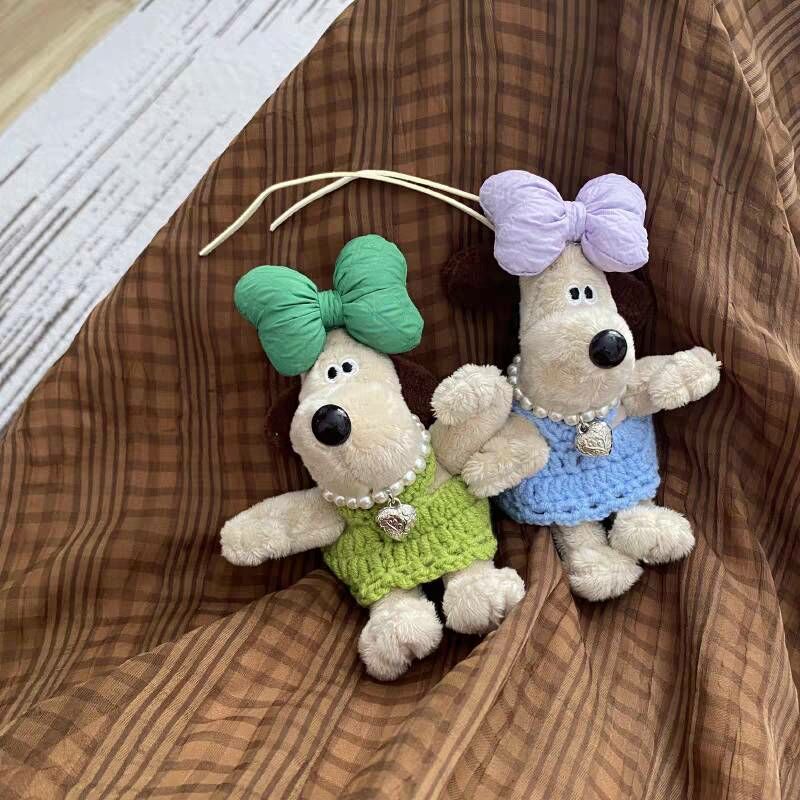 《71566》珍珠愛心項鍊毛衣款蝴蝶結掌門狗阿高