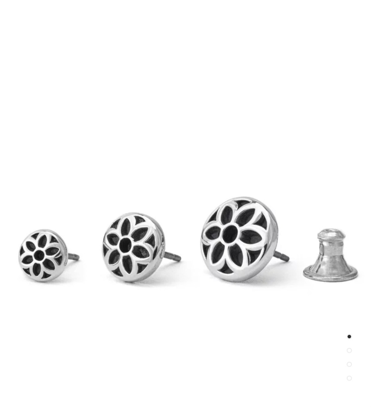 Rosette Stud Earring, Sterling