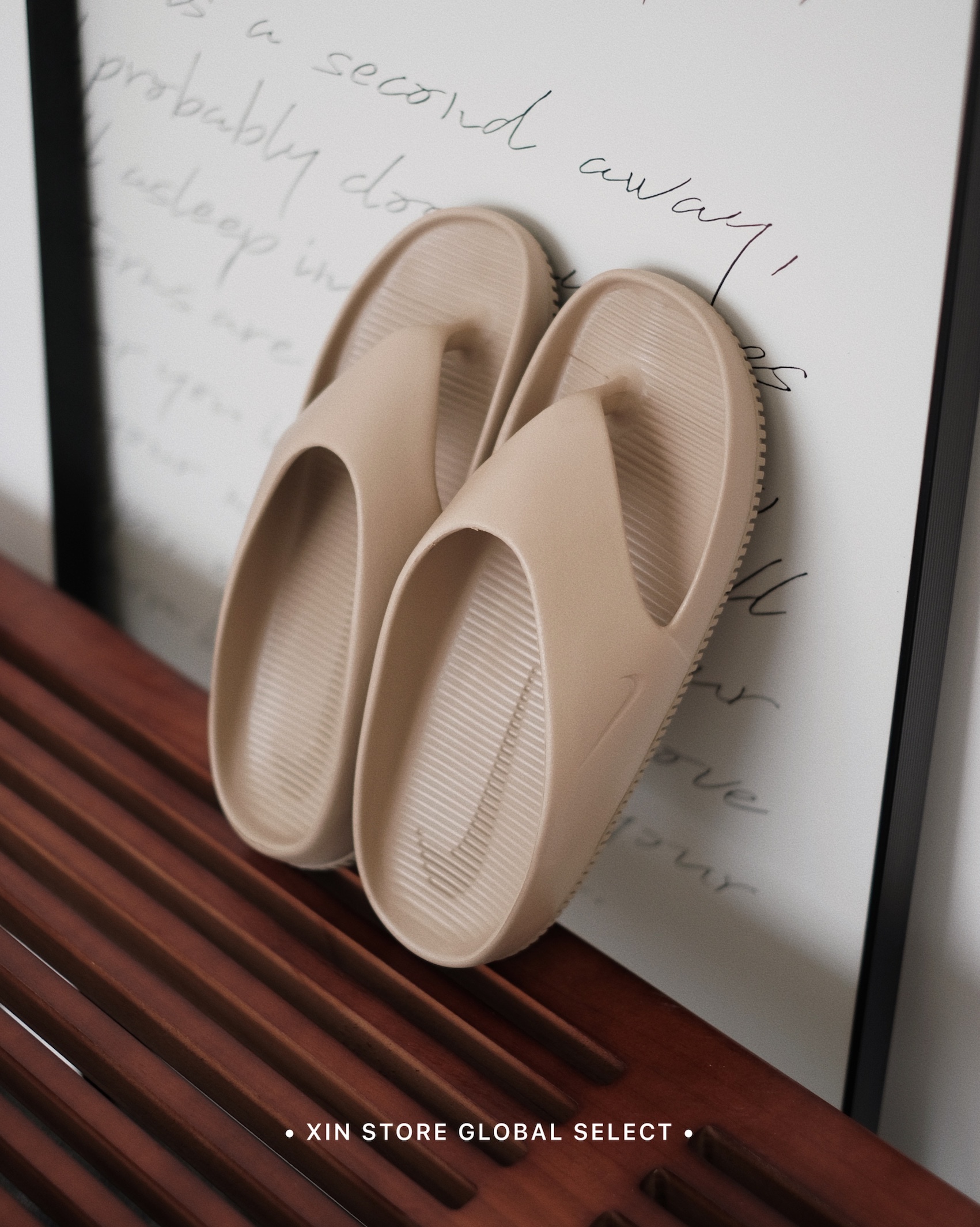 【現貨】Nike Calm Flip Flop Black White 防水 休閒 夾腳拖 拖鞋