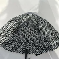 [S] KARL LAGERFELD L4WH7607 TWEED BUCKET HAT,BLACK, 196788561489 (SKL1074)