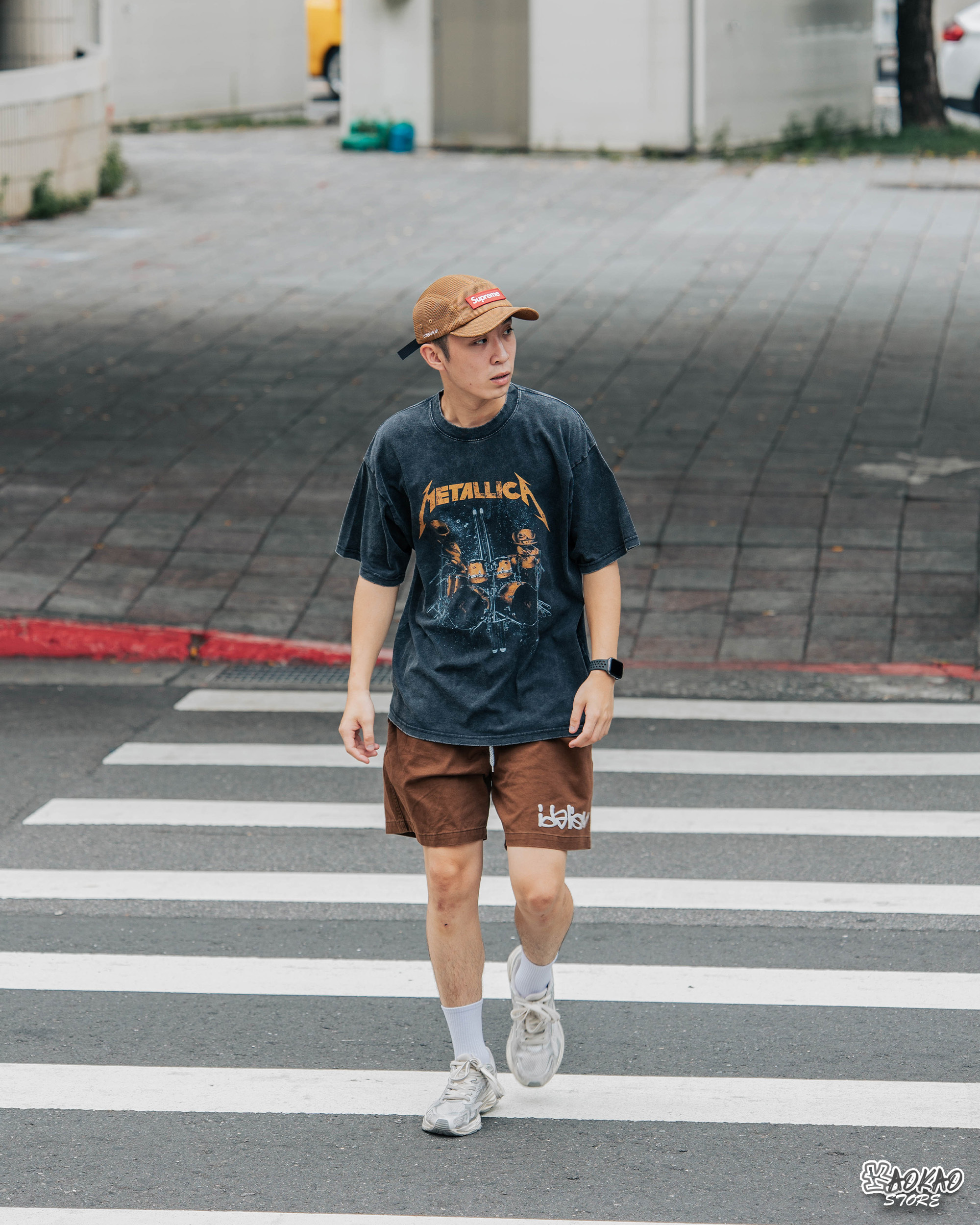 水洗復古 潮牌 短袖T恤 Metallica重金屬樂團【xianshifan】