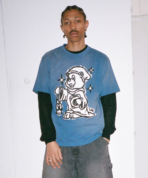 【代購】LMC BLEACHED SPRAYED BEAR TEE 魔法熊 短袖 短T 0LM24STS115