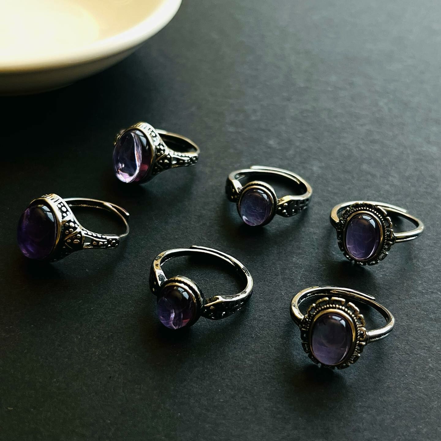 [原石] 紫水晶 設計款戒指