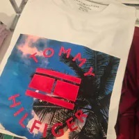 [S] TOMMY HILFIGER TH BEACH VIBE GRAPHIC T-SHIRT [FINAL SALE],WHITE, 78JB088-100 [FINAL SALE] (STH702)