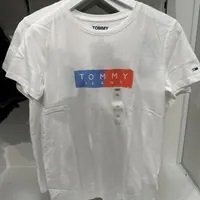 [S] TOMMY HILFIGER JEANS LOGO T-SHIRT [FINAL SALE],WHITE, 76J4990-100 (STH704)