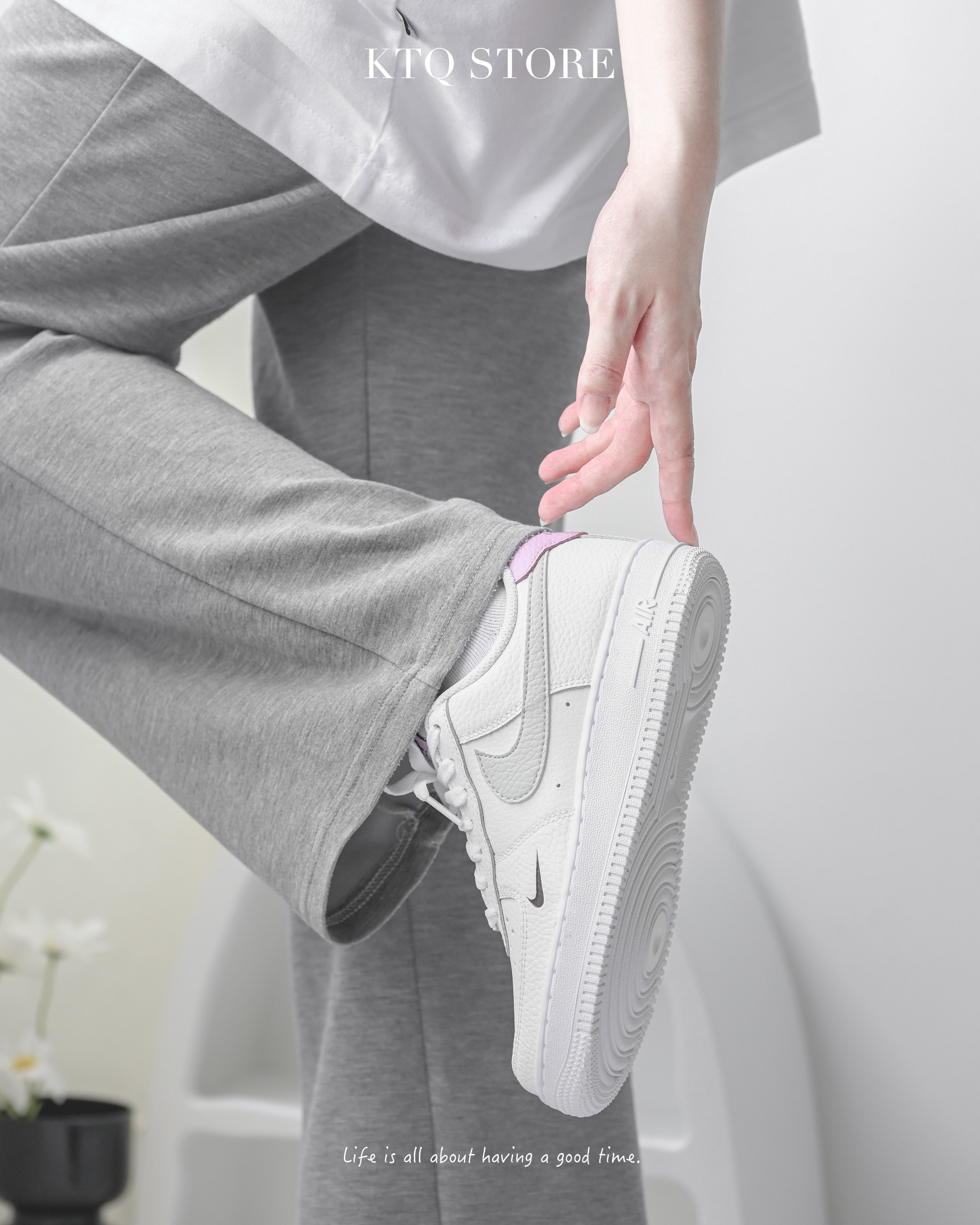 KTQ STORE ‧ Nike Air Force 1 Low Tumbled Pink 櫻花拿鐵 HF9992-100