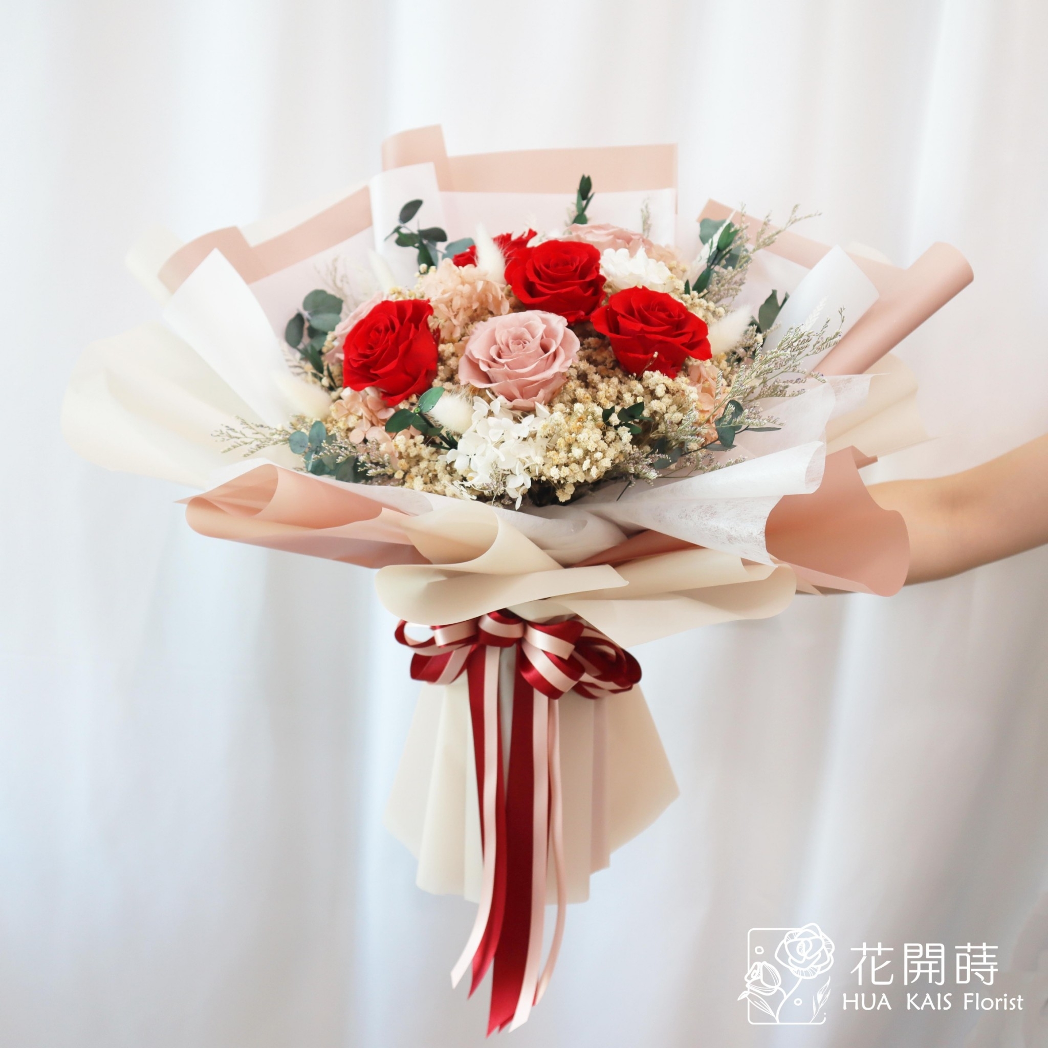 永生花束|伯爵紅(XL)|告白花束|求婚花束|情人節花束|紀念日花束|永生花|畢業花束|儀式感|紀念日