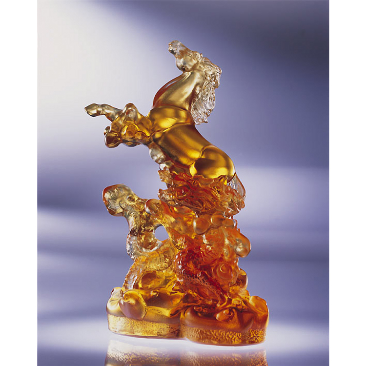 鹿港窯禮品館│琉璃 馬 擺飾 龍馬精神 桌面工藝品 開業開市禮品 辦公室裝飾品