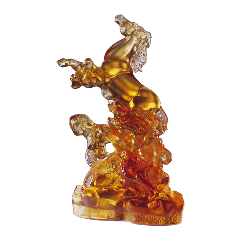 鹿港窯禮品館│琉璃 馬 擺飾 龍馬精神 桌面工藝品 開業開市禮品 辦公室裝飾品