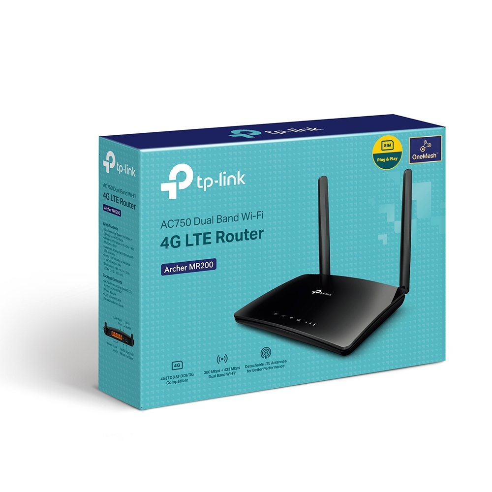TP-Link AC750 Wireless Dual Band 4G LTE Router (Archer MR200) 無線雙頻路由器