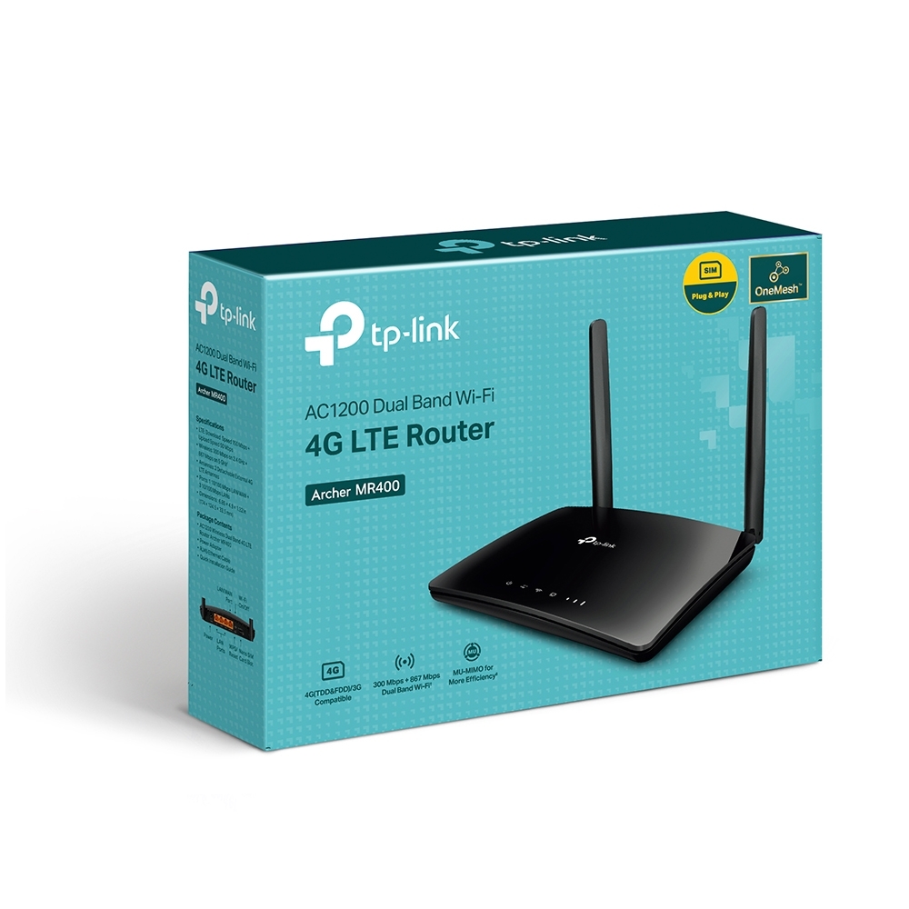 TP-Link AC1200 Wireless Dual Band 4G LTE Router (Archer MR400) 無線雙頻路由器
