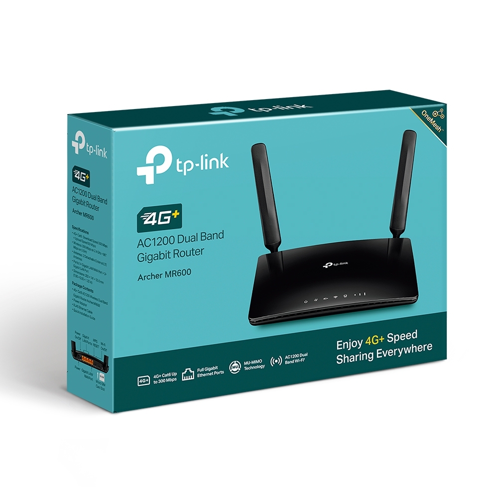 TP-Link Archer MR600 4G+ Cat6 AC1200 Wireless Dual Band Gigabit Router 路由器