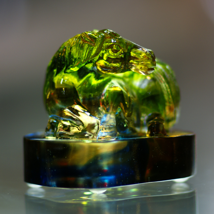 鹿港窯禮品館│琉璃 馬 擺飾 文鎮 馬上翻身 桌面工藝品 開業開市禮品 辦公室裝飾品