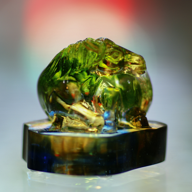 鹿港窯禮品館│琉璃 馬 擺飾 文鎮 馬上翻身 桌面工藝品 開業開市禮品 辦公室裝飾品