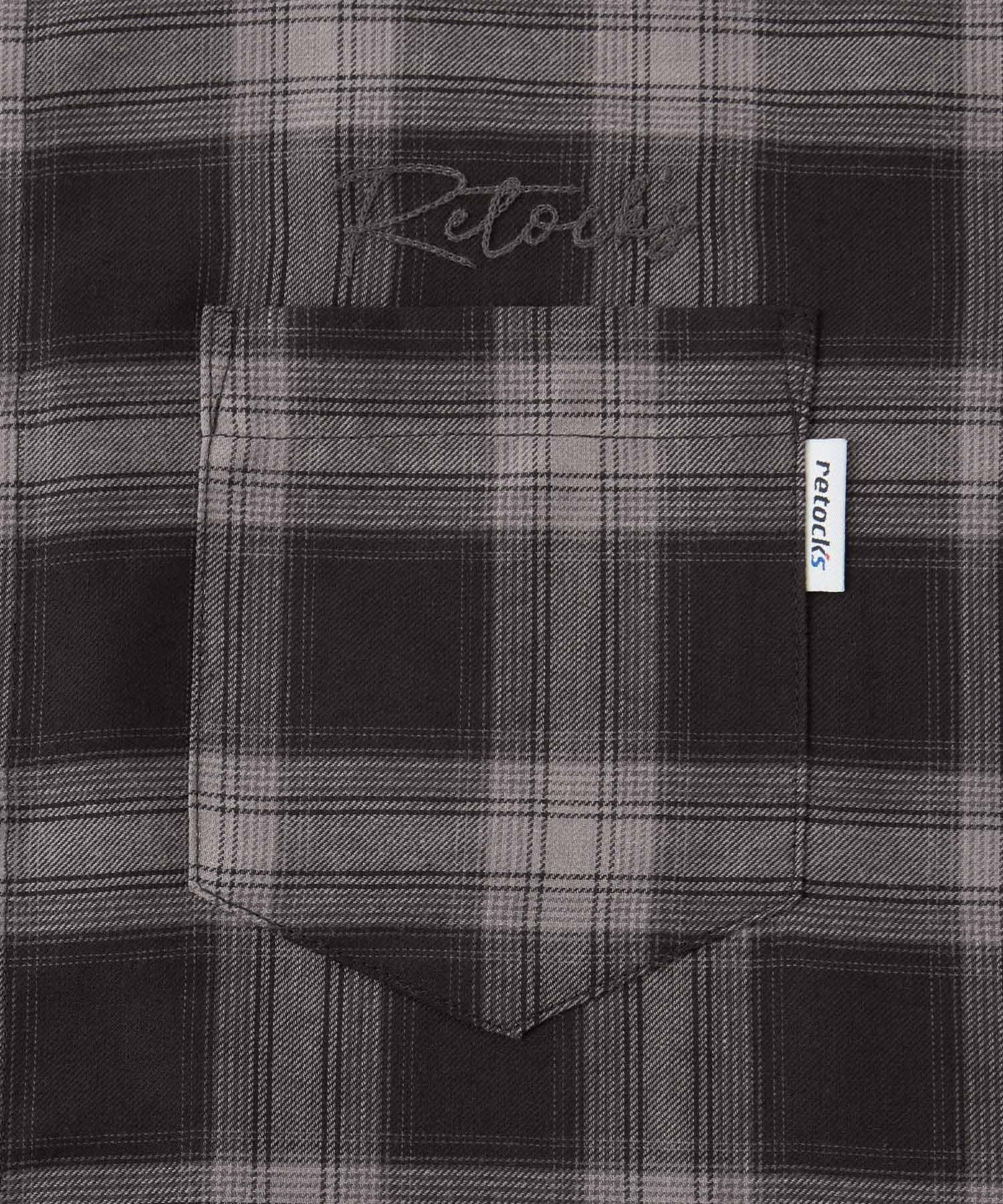 日牌 Retock's Logo Embroidered Check Shirt [sh1054]