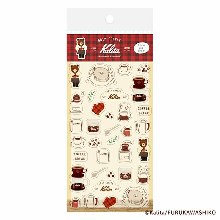 [Limited] Furukawashiko x Kalita Clear Sticker－After Lunch (Japanese Stationery Brand)