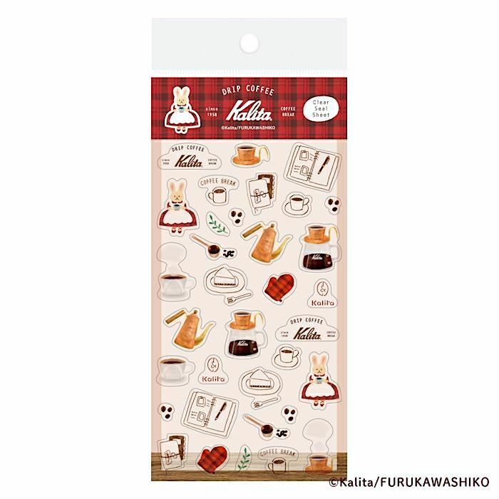 [Limited] Furukawashiko x Kalita Clear Sticker－Afternoon (Japanese Stationery Brand)