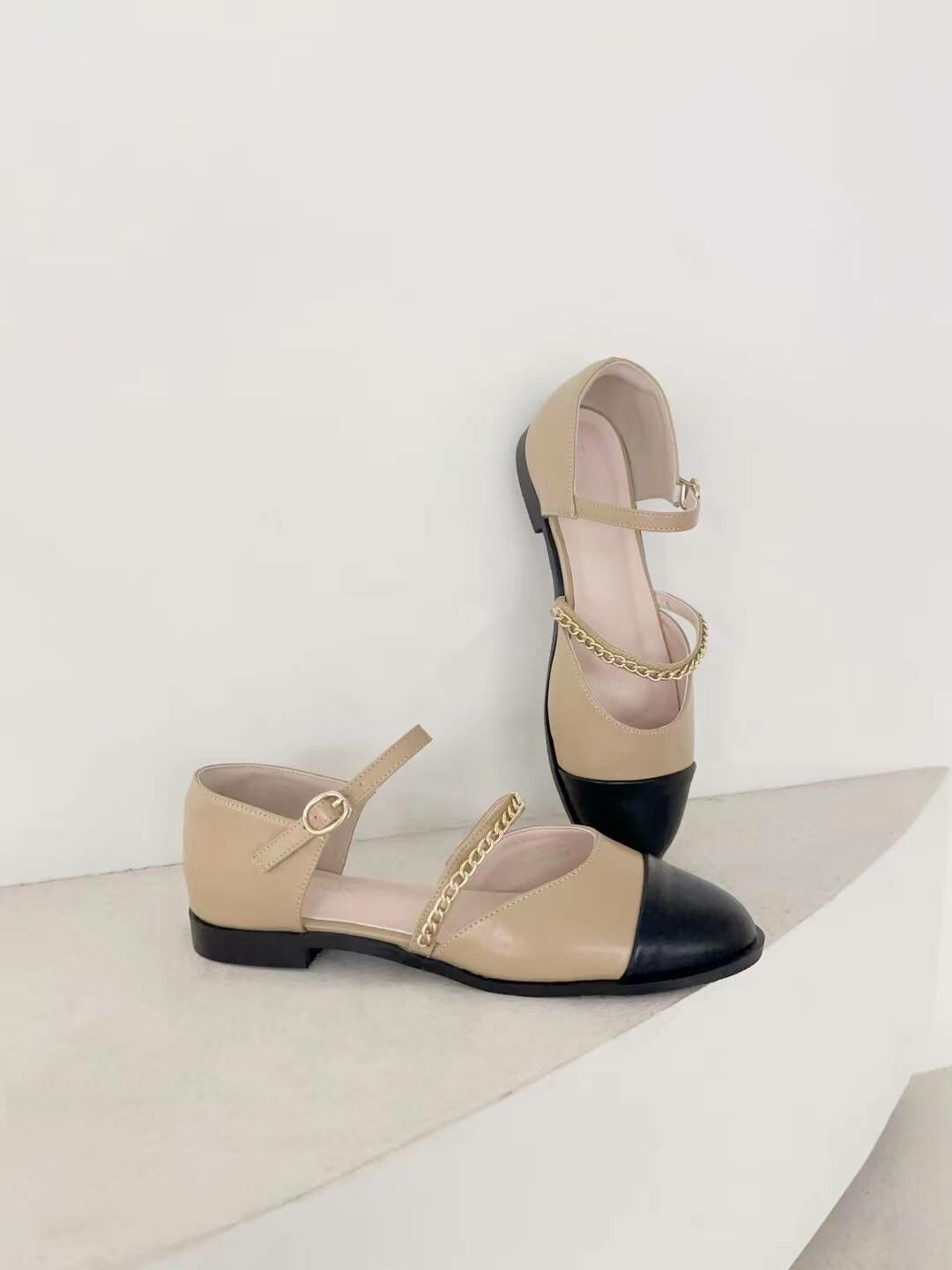 甜美小香風平底淑女鞋