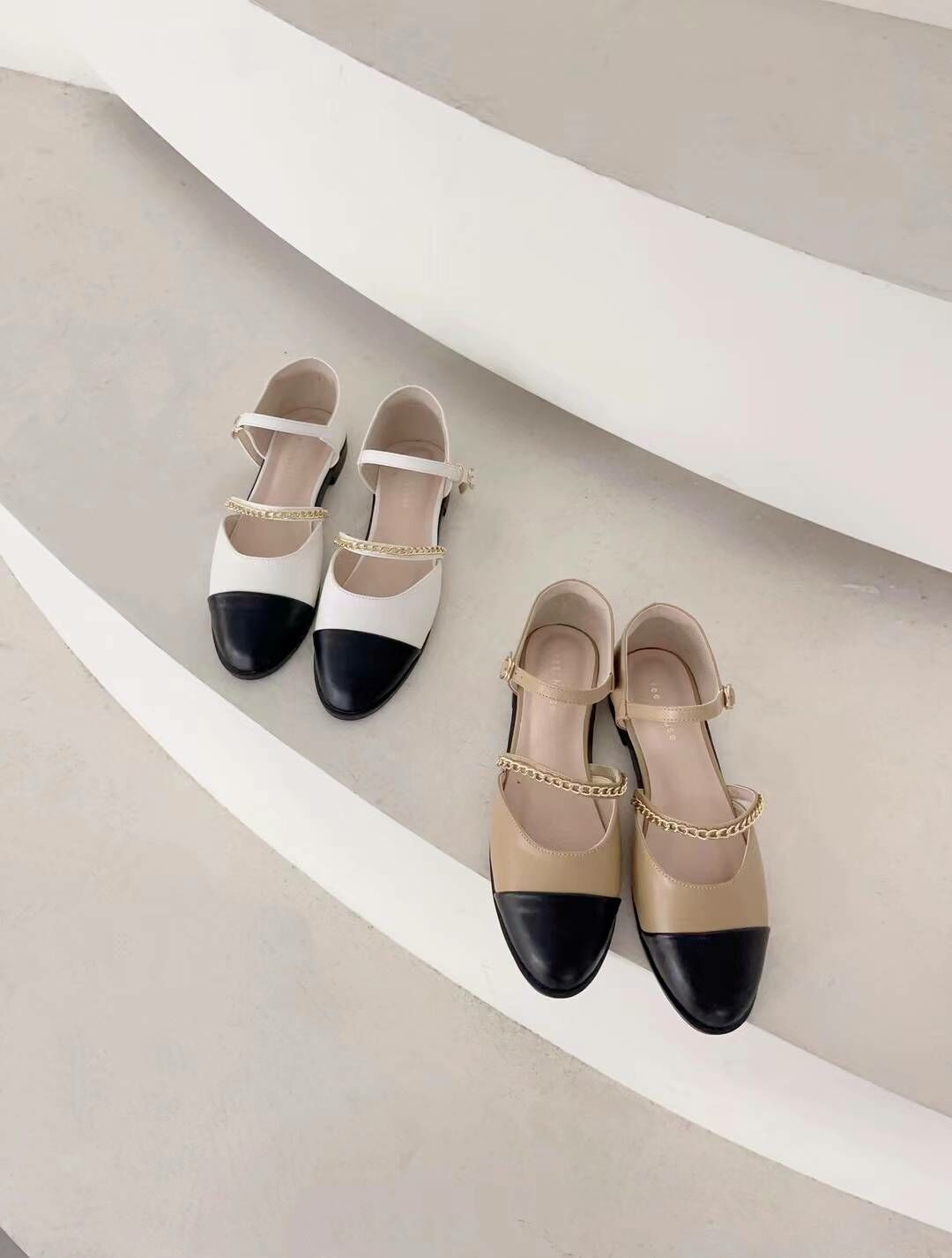 甜美小香風平底淑女鞋