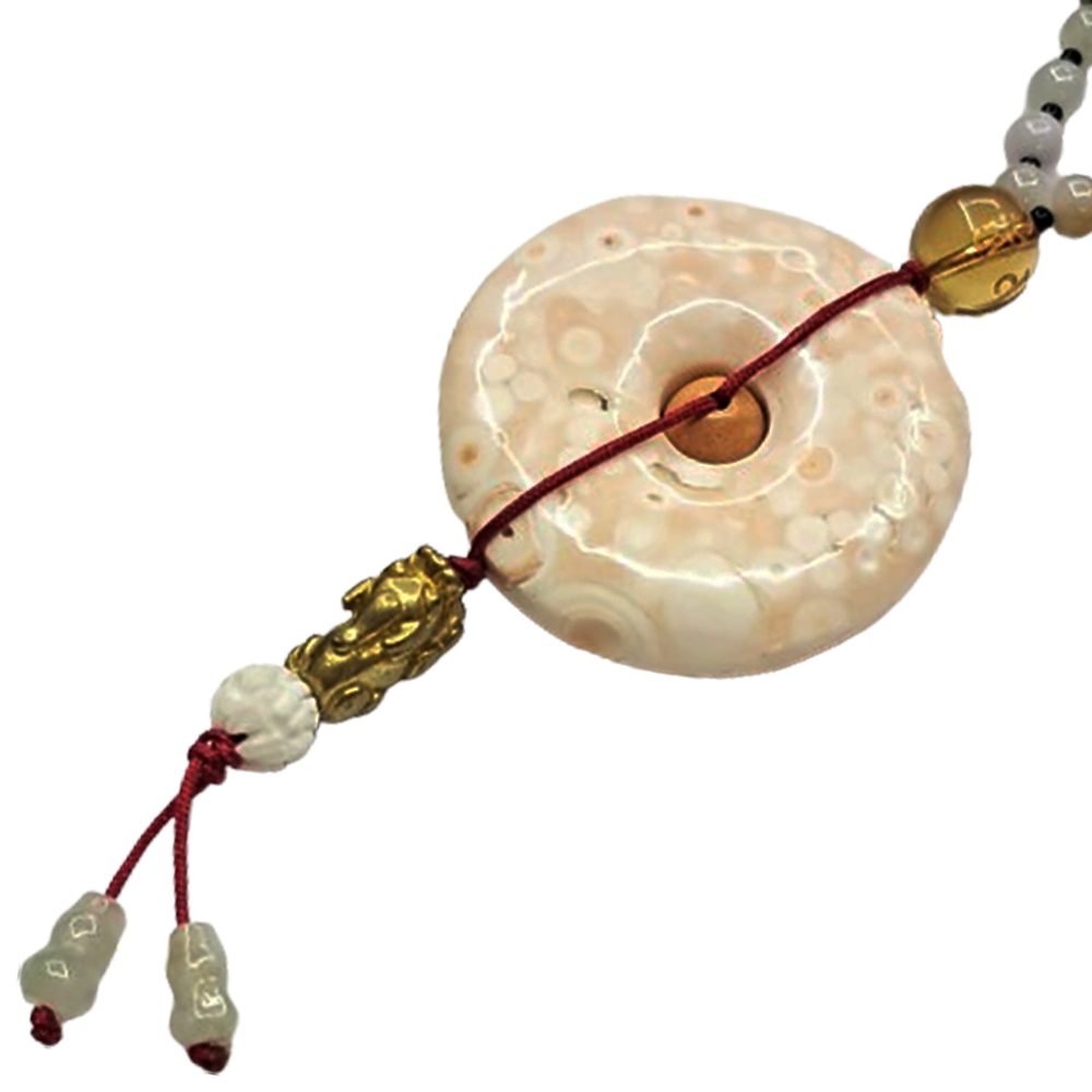 龍宮舍利平安扣玉項鍊【十方】130987