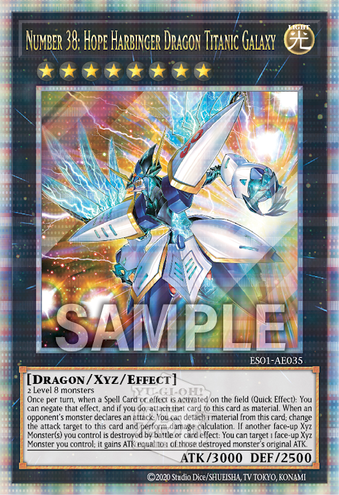 ES01-AE035 (UR/UTR/SER/QCSER)Number 38: Hope Harbinger Dragon Titanic Galaxy(No.38 希望魁龍 浩瀚銀河)