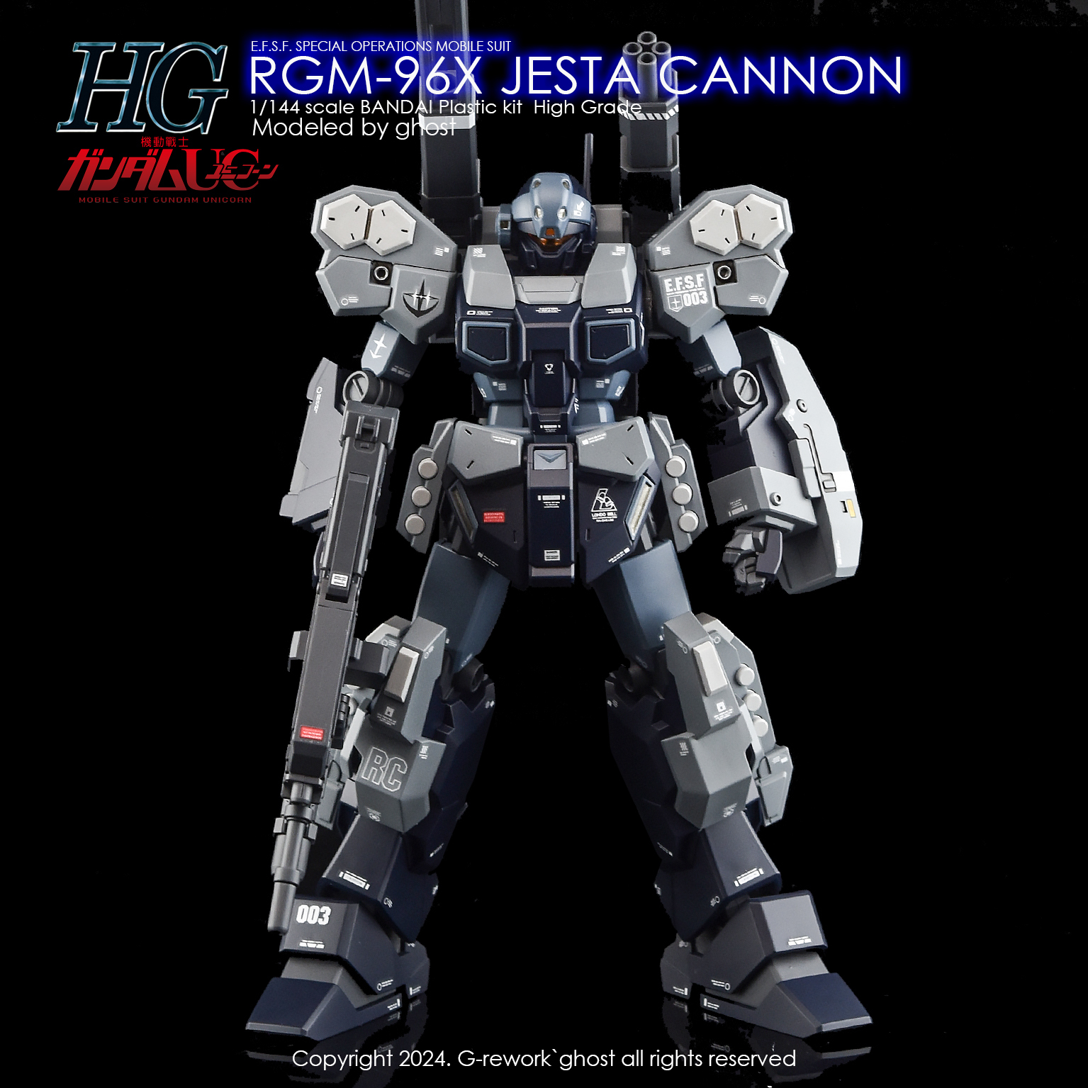 G-Rework [HG] RGM-96X JESTA CANNON (UNICON Ver.) CD-H15