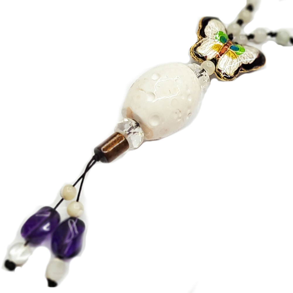 蝴蝶&龍宮舍利天珠項鍊【十方】131536