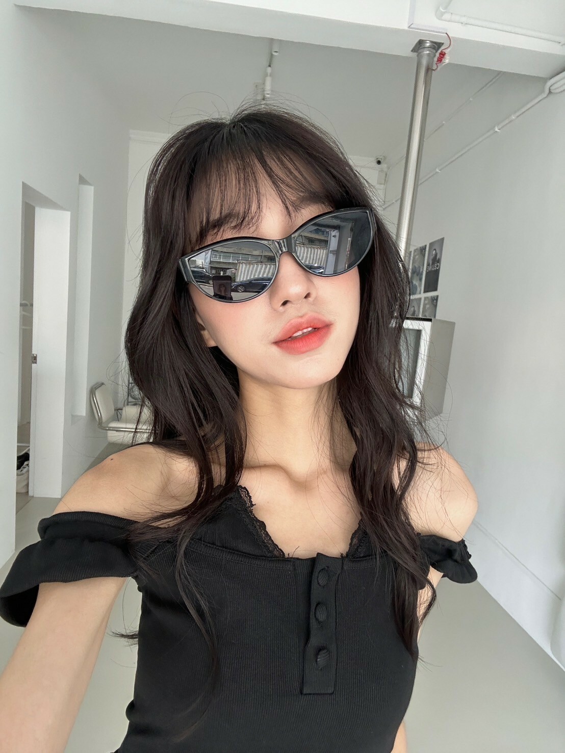 歐美酷派の小貓眼墨鏡（附盒）