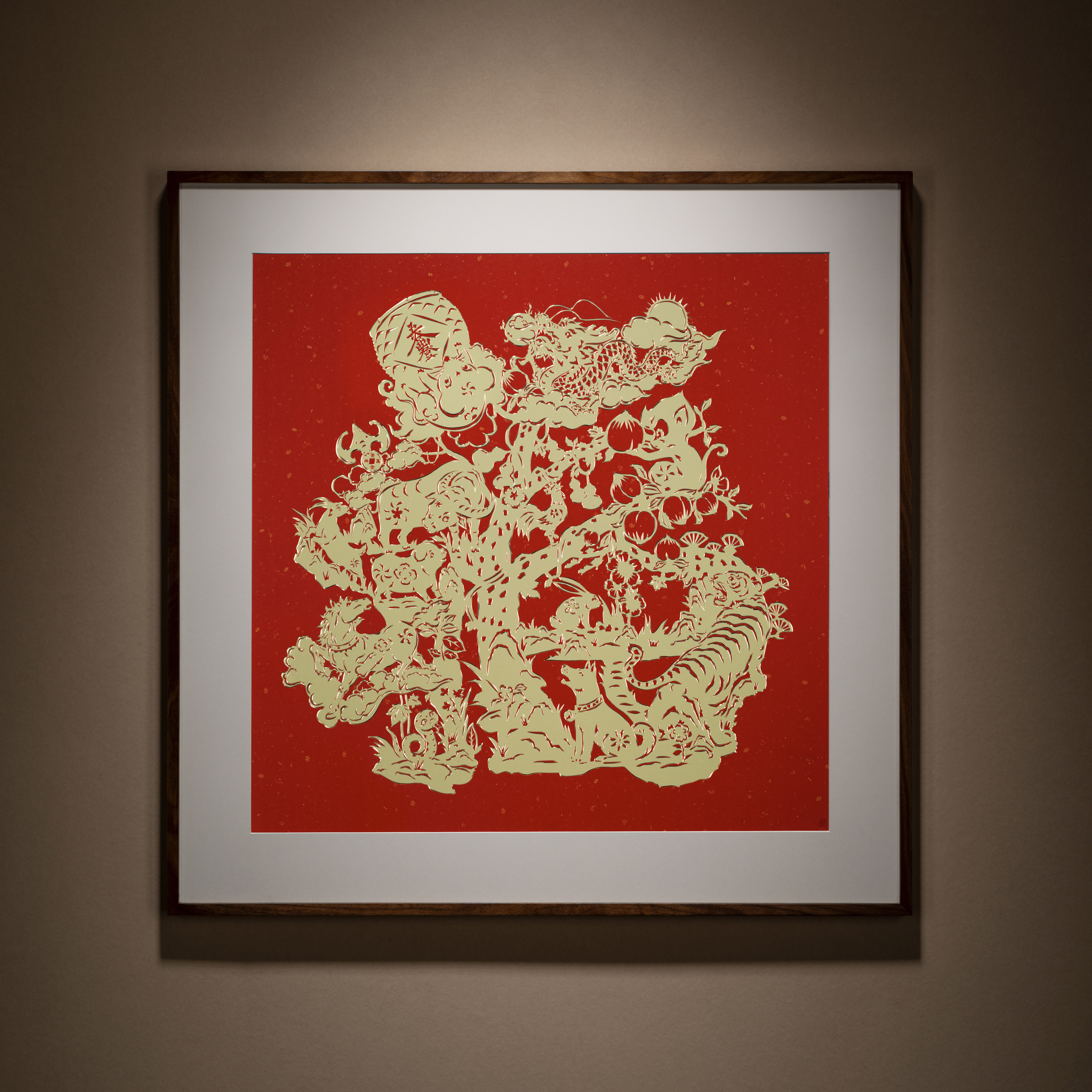 福之十二生肖(銅雕畫)