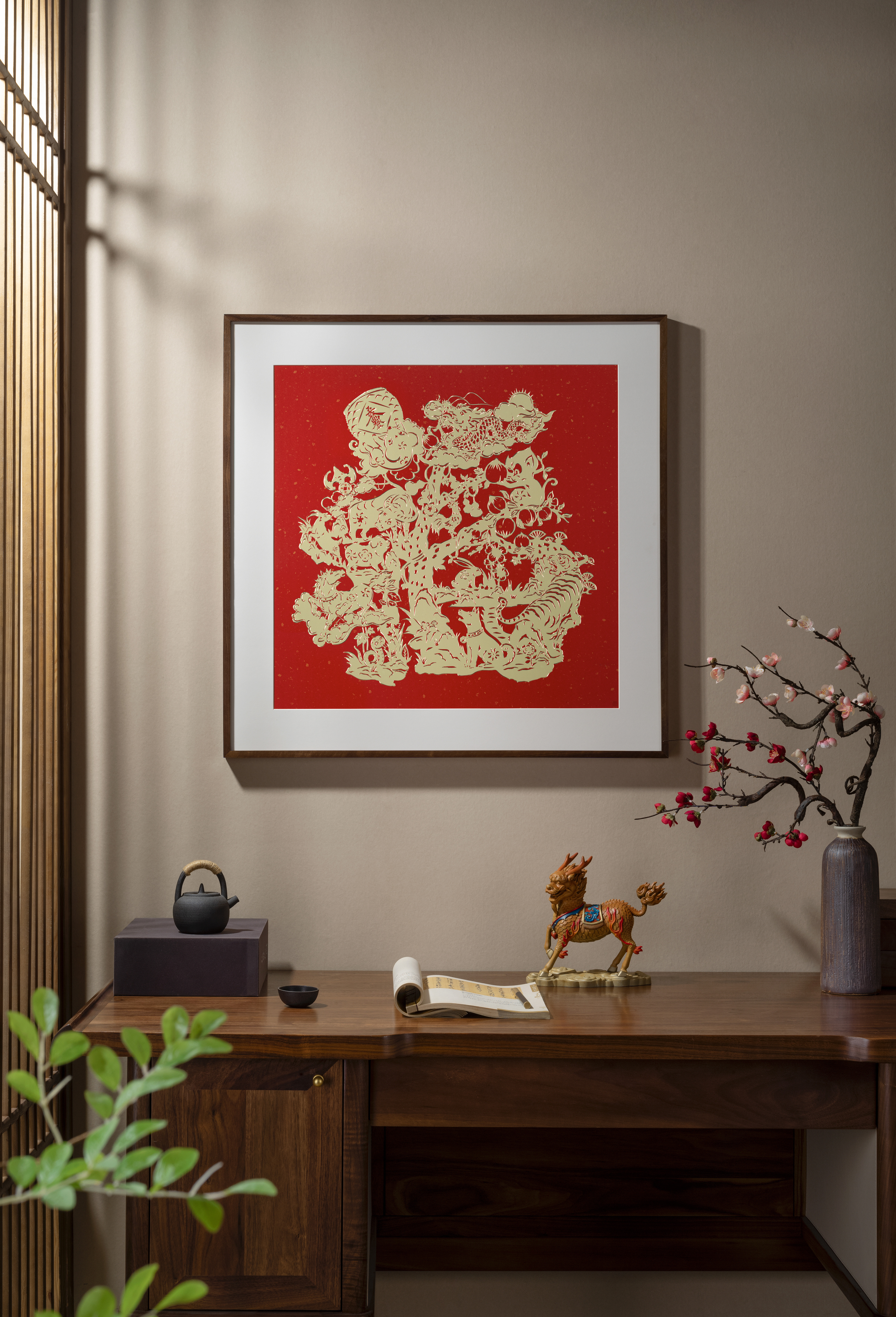 福之十二生肖(銅雕畫)