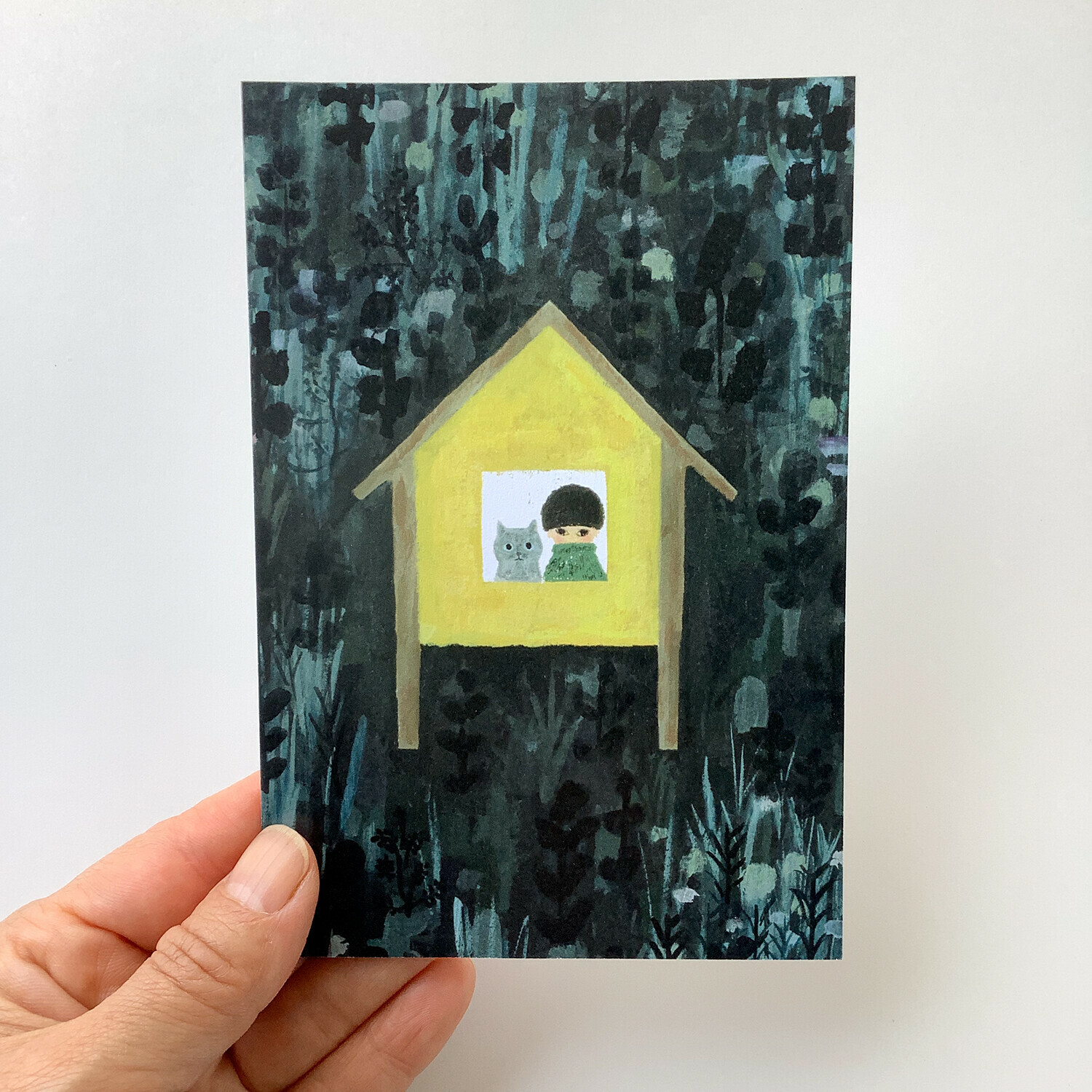 天鵝貓 插畫明信片｜日本 4legs