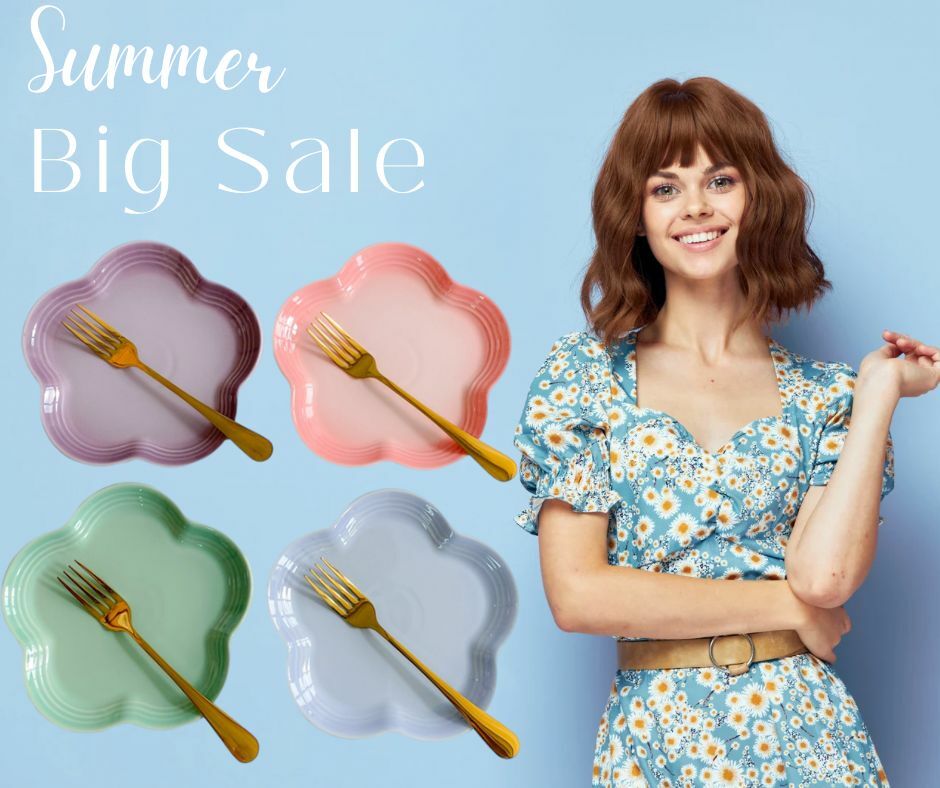 My Pottery Shop 1套4花形平碟