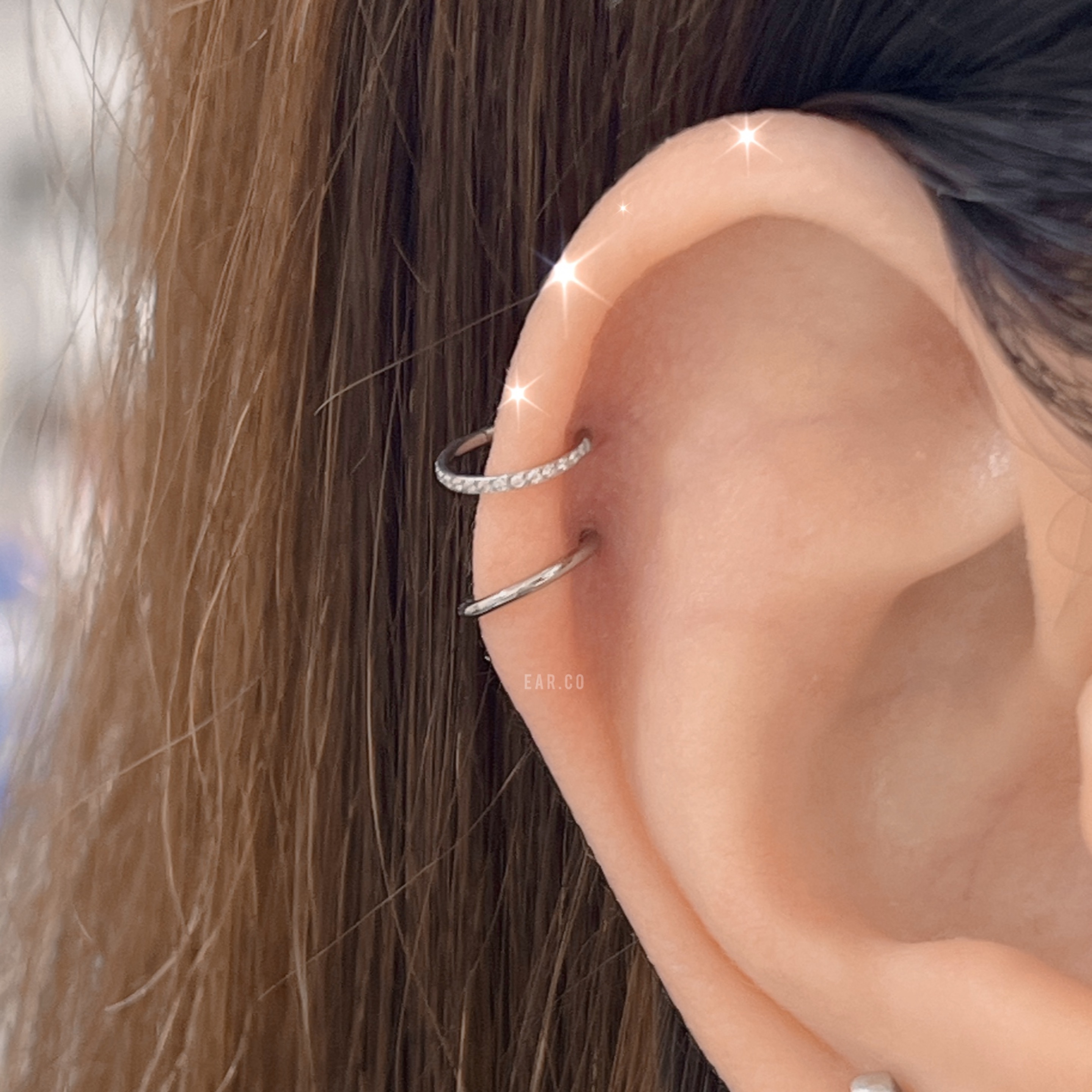 閃石幼版無縫耳圈 [G23 Titanium]