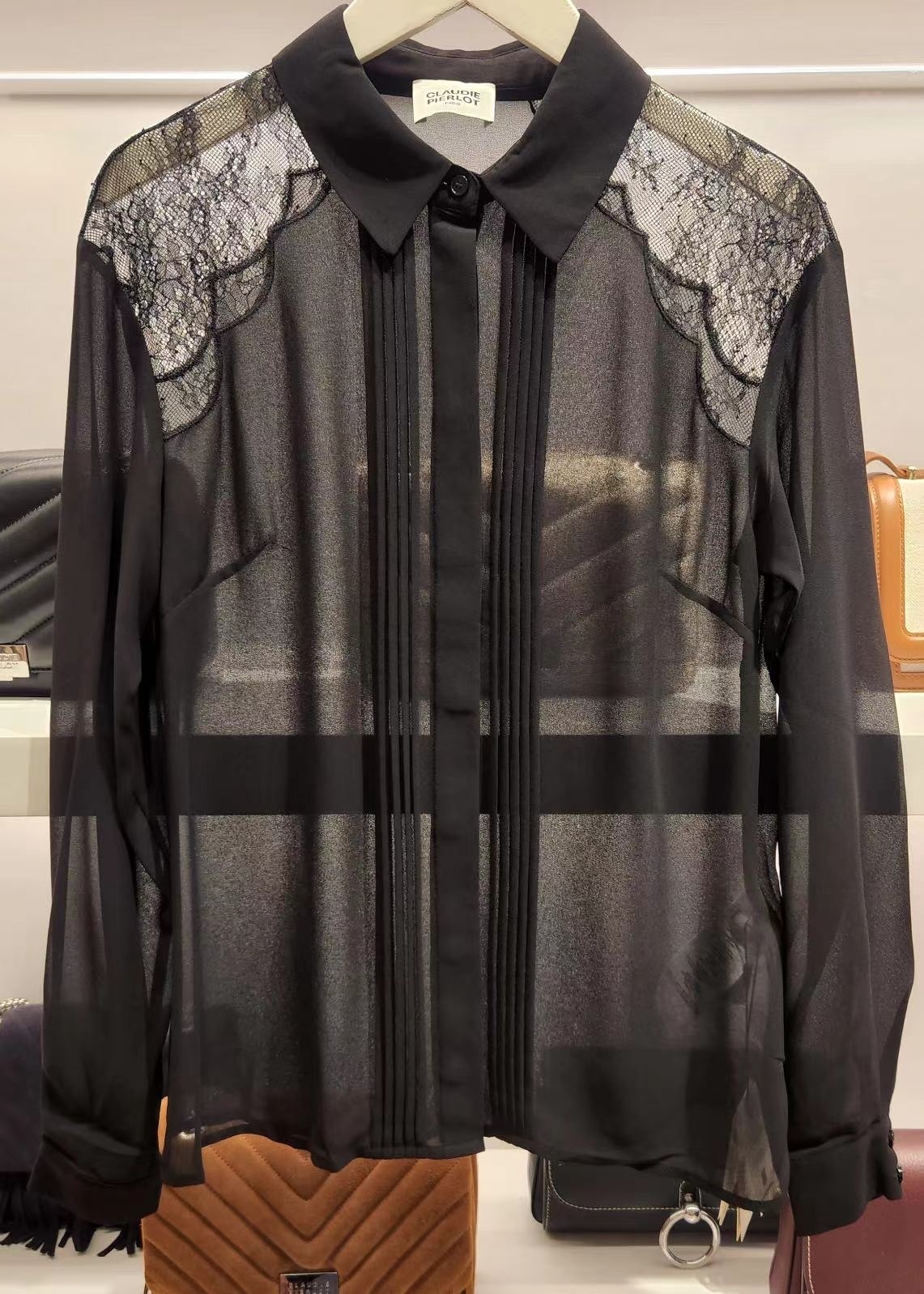 CP 黑色網紗上衣 -M