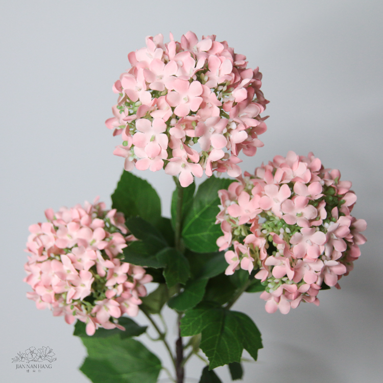 人造花 3頭木繡球 7色