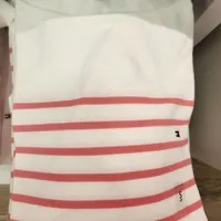 [S] TOMMY HILFIGER TAMI WOMENS STRIPED BOAT NECK SWEATER,PINK, 76J3282-670 [FINAL SALE] (STH714)