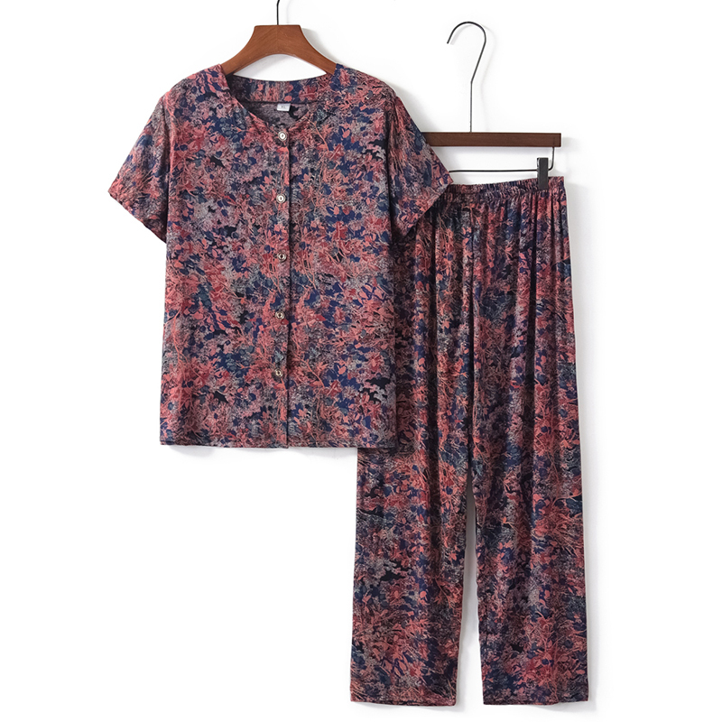 熱推老年人短袖套裝( XL-4XL碼 12號色）【下單後請聯絡客服確認發貨尺碼】