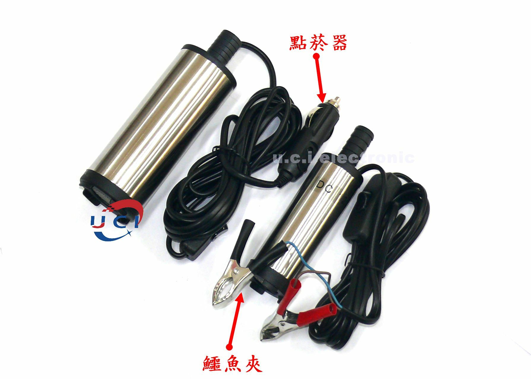 【UCI電子】 (A-2) 抽油泵12V抽油器 電動抽水泵 柴油24V直流加油機 小型潛水油泵