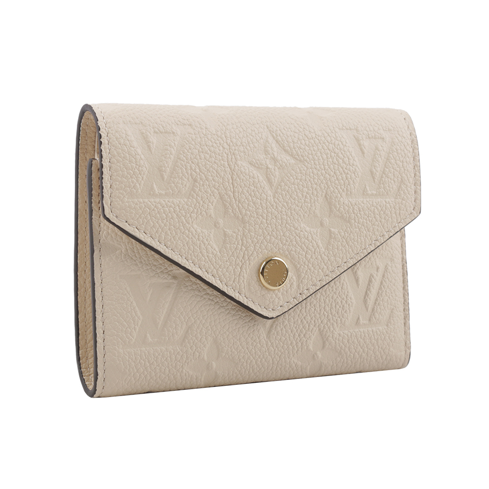 【Louis Vuitton】Monogram VICTORINE牛皮壓印零錢袋短夾