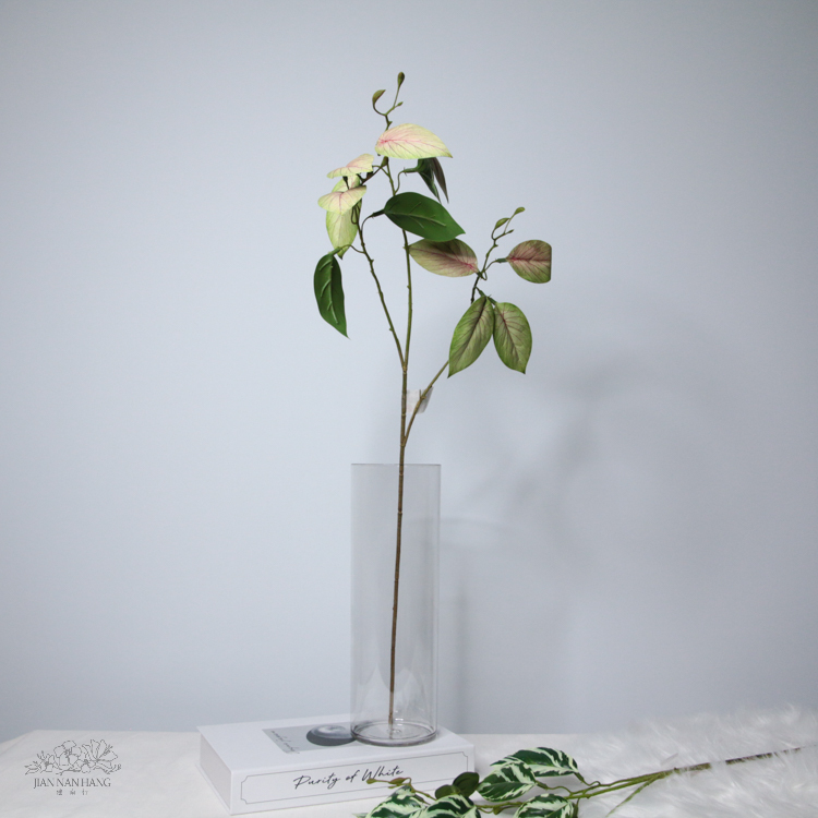 人造葉 3叉油畫竹芋葉 2色